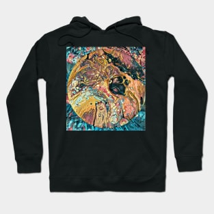 Abstract owl on stump Hoodie